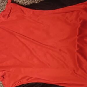 Vibrant Red Sleeveless Top